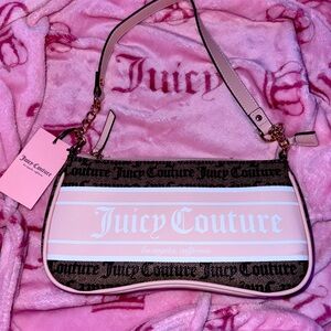 Juicy Couture Taupe DK Brown Fashionista Shoulder Bag
